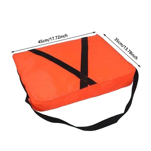 Boat Throwable Flotation Device, Emergency Marine Throwable Flotation Device, 18x14in High Buoyancy Foam Boat Cushions Life Preserver for Boating, Swimming, Rescue Boat (Orange)