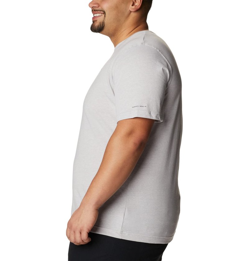 Columbia Men's Thistletown Hills Short Sleeve, Grey Heather, 4X Big