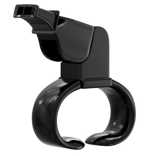 Great Call Athletics GCA Pro Official Referee Classic CMG Fingergrip Whistle Hygienic Safety Emergency Teacher Alert Lifeguard Camping Marine (Black)
