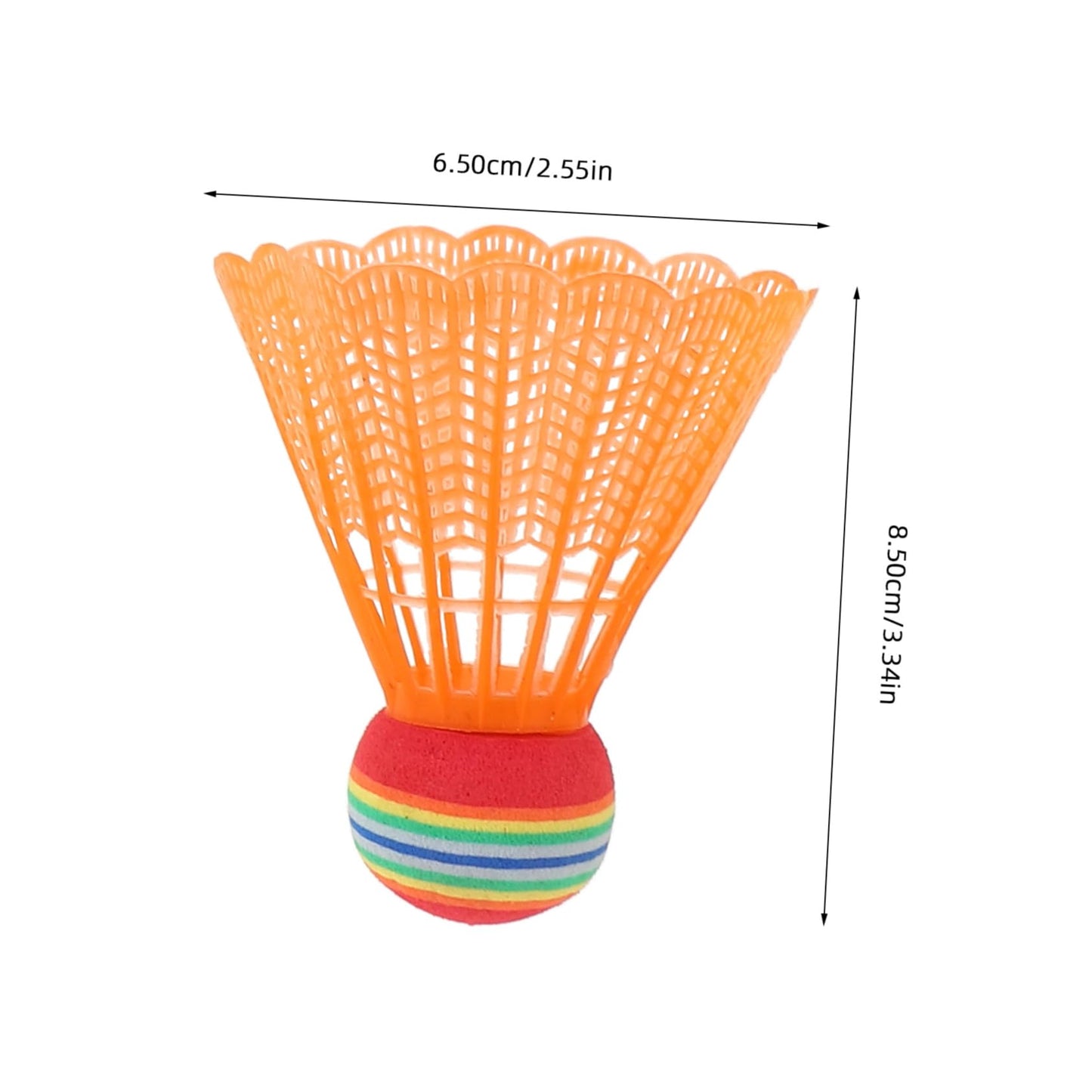 12Pcs Colorful Shuttlecock Plastic Badminton Balls for Activities Lightweight Durable and Bright Colors for Family Fun and Exercise
