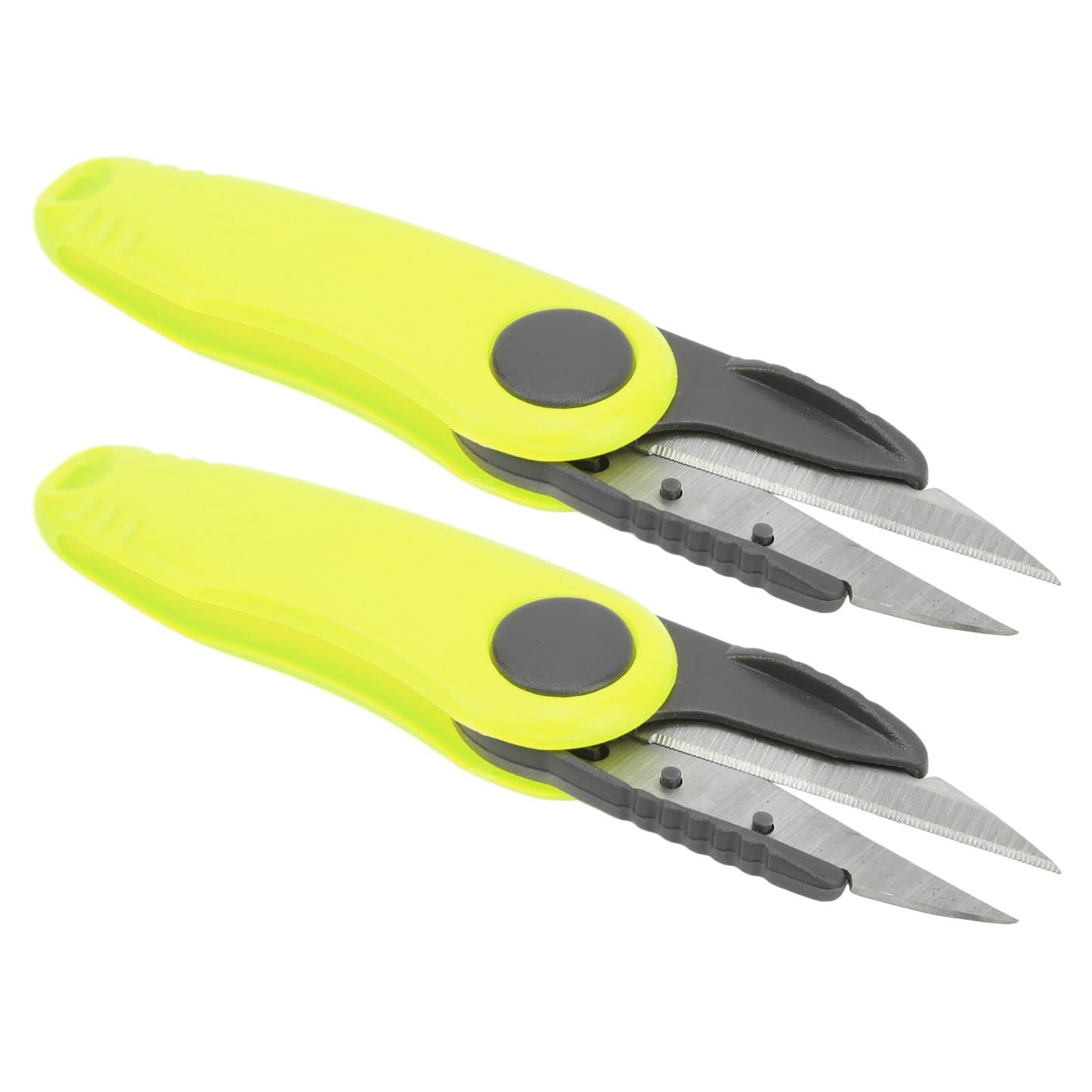 2 Pack Badminton & Fishing Line Scissors, Fast Shrimp Shaped, Outdoor Portable Foldable, Ideal for Fishing Line Clipping
