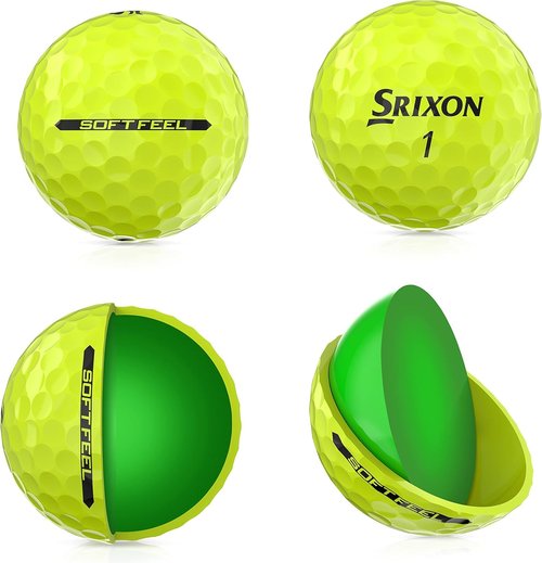 Srixon Softfeel Golf Balls, Softfeel 13, Yellow