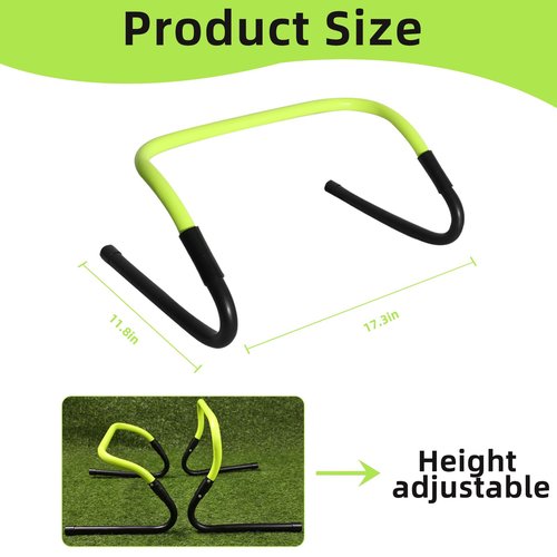 powerfeng Agility Speed Training Equipment Hurdles: Agility Speed Training Hurdle for Basketball & Soccer Training Set with Carry Bag 5 Pack