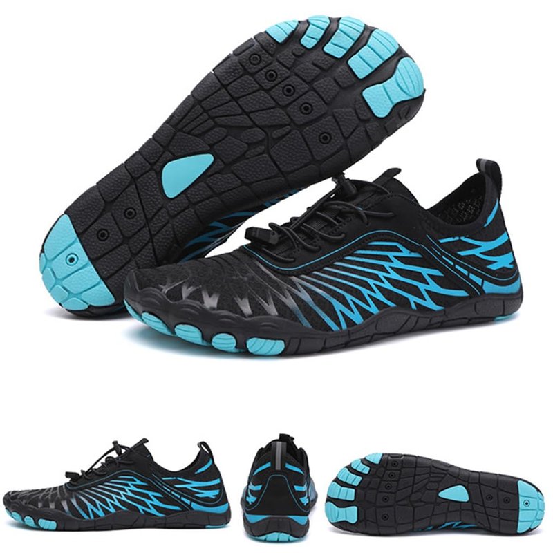 ELETON Barefoot Shoes Women Men Footwear, Wide Toe Box Hiking Zero Drop Non-Slip Quick-Dry River Boat Pool Beach Water Shoes, Lightweight Swimming Running Walking Sneakers Unisex Blue