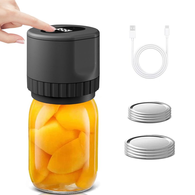 Mason jar Vacuum Sealer, Electric Mason Jar Vacuum Sealer Kit for Food Storage