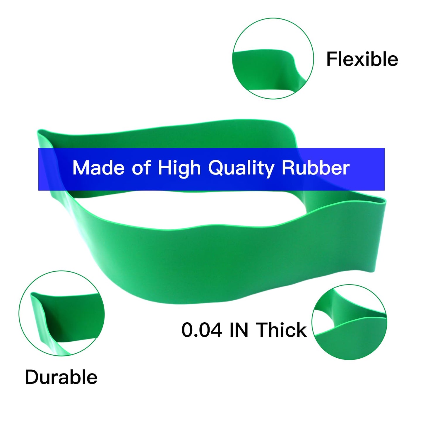 3 PCs Swimming Ankle Strap with 1 Pair Earplug, Rubber Pulling Ankle Band Aquatic Resistance Belt for Swimming Training Legs Resistance Strength Exercise