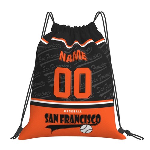 EaunyVerat San_Francisco Custom Drawstring Bags Travel Gym Bag Personalized Backpack Gifts for Men Women,One Size