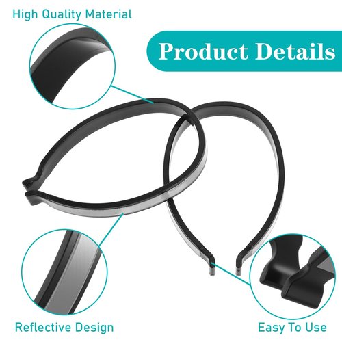 JIYIN 4Pcs High Reflective Cycling Trousers Clips, Safety Bicycle Elastic Ankle Cuffs Bands, Outdoor Recreation Cycling Trouser Clip Pant Leg Cuff Clip Reflective Gear for Riding Fishing Outdoor