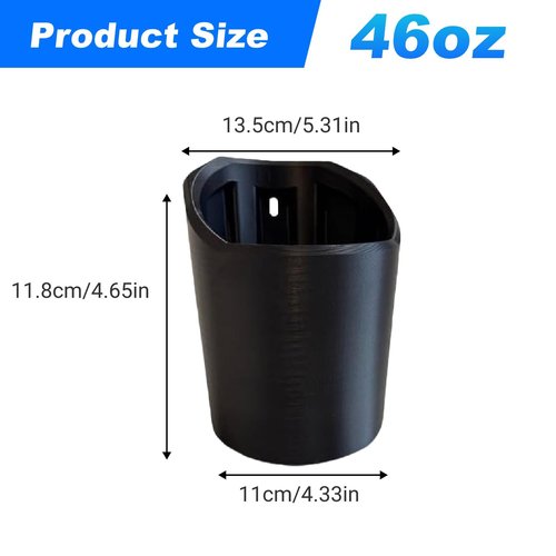 Magnetic Bottle Holder, Heavy Duty Magnetic Drink Holder, Big Magnetic Bottle Mounts for 46, 50, 64 Oz,Portable Magnetic Drink Holder for Tractor Fridge Yacht RV Forklifts Bus Lawnmower Truck(46)