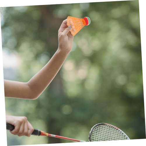 12Pcs Colorful Shuttlecock Plastic Badminton Balls for Activities Lightweight Durable and Bright Colors for Family Fun and Exercise