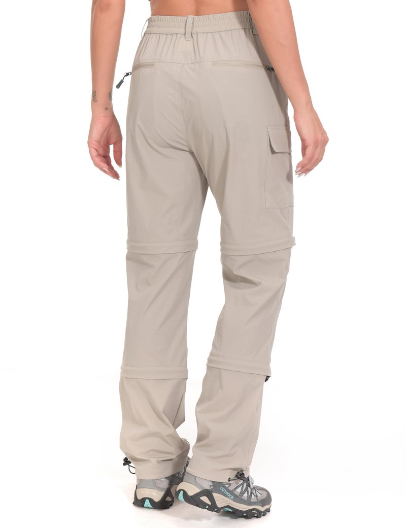 Little Donkey Andy Women's Convertible Zip Off Hiking Pants Khaki Size XXL