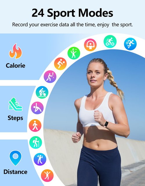 SHANG WING Fitness Tracker with Heart Rate/Sleep/Blood Oxygen Monitor, Slim Fitness Watch for Women Men IP68 Waterproof Pedometer Calories/Steps Counter Health Watch Activity Tracker (Pink)