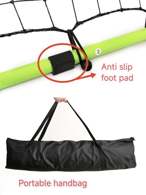 7 * 4FT Volleyball Rebounder Training Net, Five Adjustable Training Nets, Can Be Used from Multiple Angles to Meet Your Various Training Needs.Equipped with A Tote Bag for Easy Portability.