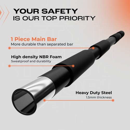 Yes4All Heavy Duty Pull Up Bar for Doorway, Solid Main Construction, Multi-Grip Doorway Bar for Home Gym Workout, No Screws, Portable