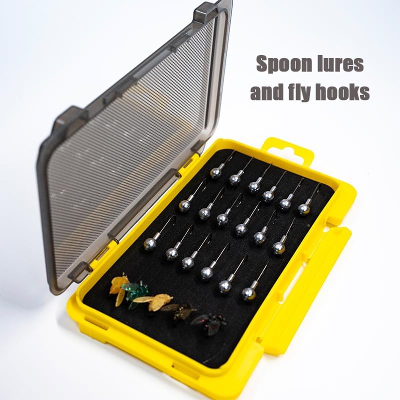 3 Pack Lure Box Combo for Ned Rigs & Jig Heads – Multi-Functional Tackle Box for Storing Soft Baits, Jig Hooks, and Fishing Accessories