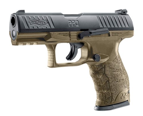 Umarex T4E Walther PPQ .43 Caliber Training Pistol Paintball Gun Marker, Flat Dark Earth
