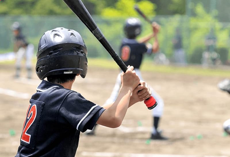 Pink Bat Grip Choke Up Rings with Baseball Icons – 4 Pack for Youth Baseball