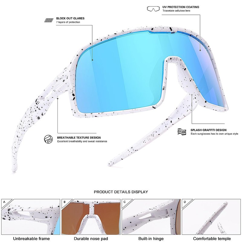 SEKKAF 3PACK Kids Baseball Sunglasses for Boys Girls Polarized Youth Softball Cycling Sports UV400 Protection Goggles