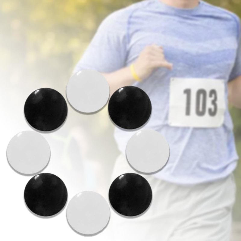 8Pcs Marathons Race Number Magnetic Race Bib Holders Running Fix Clips Buckle for Running Waist Packs Sports and Outdoor