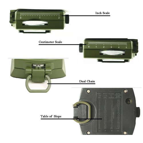 Compass, Hiking Compass for Survival with Lensatic – Waterproof Durable and Pocket-Sized