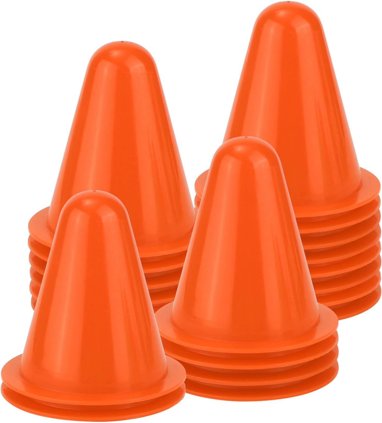 20pcs Soccer Cones, 3.15 Inch Mini Practice Cones Sports Cones Field Markers Cones Basketball Cones Training Cones for Outdoor Indoor Basketball Football Footwork Training