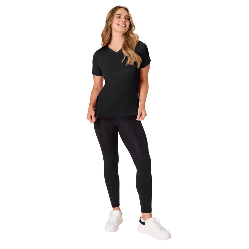 Hanes Women's Sport Cool DRI V-Neck T-Shirt, Moisture-Wicking Performance Tee, 40+ UPF Protection, 5-Pack
