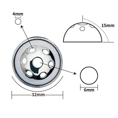 Stainless Steel Wearable Flat Inverted Cage with 1 Anti-Dislodgement Fixed Exercise Belt (55mm+ Metal Conduit)