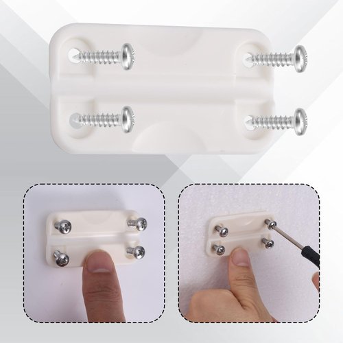 BOXOB 4pcs Cooler Hinges for Igloo, 2.32x1.26 Inch Cooler Plastic Hinges with 16 Screws Cooling Replacement Parts Kit Compatible with Igloo 50-165 Qt