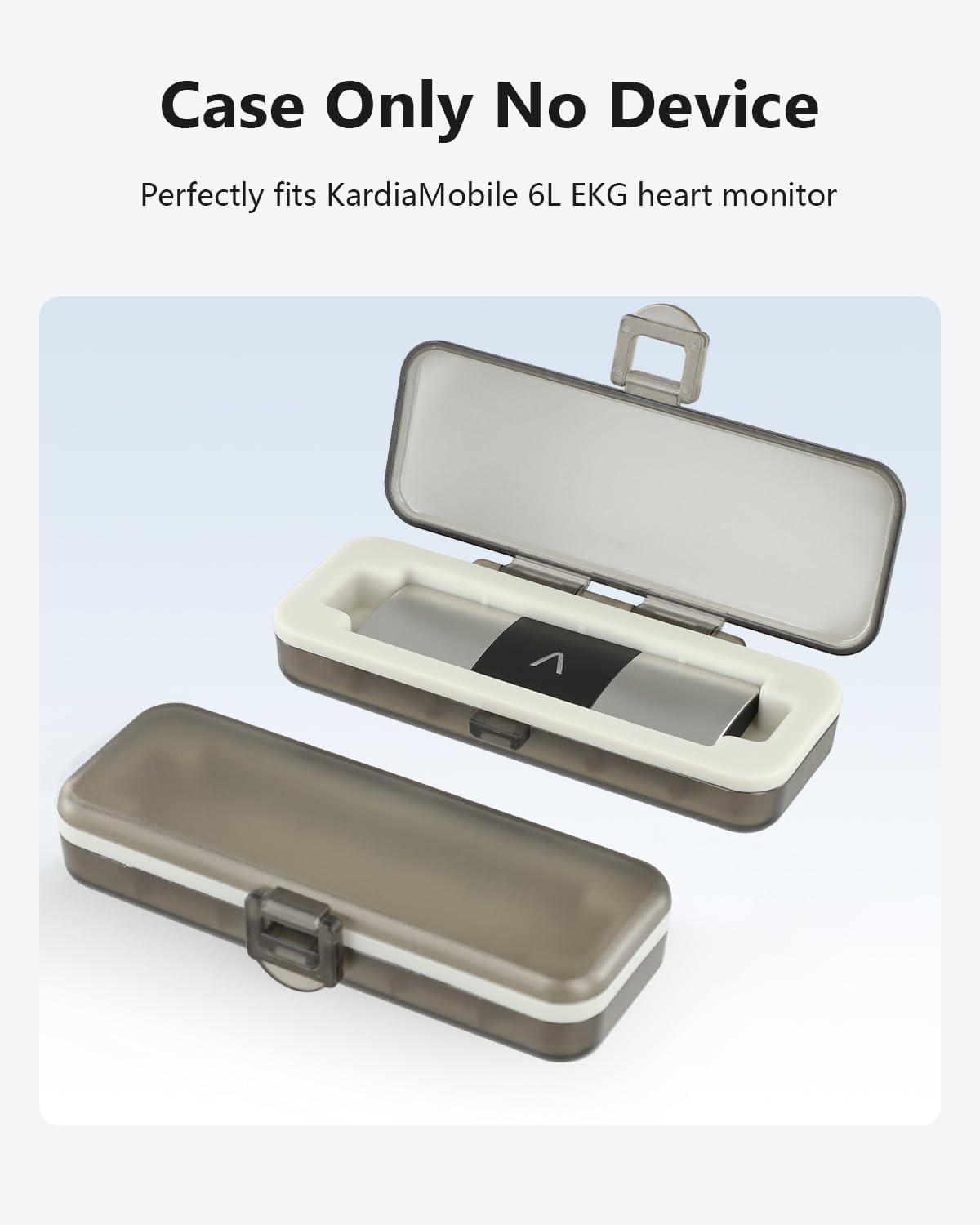 Kardia Mobile Case Only for KardiaMobile 6L EKG Heart Monitor, KardiaMobile 6L Case with Silicone Pad for Travel and Portable, Protect Kardia (CASE ONLY)