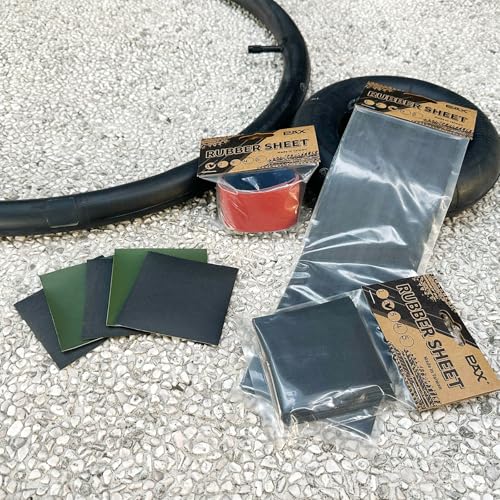 PAX 2 Pcs DIY Rubber Patch Sheets for Bicycle & Tubeless Tire Repair - P1402G