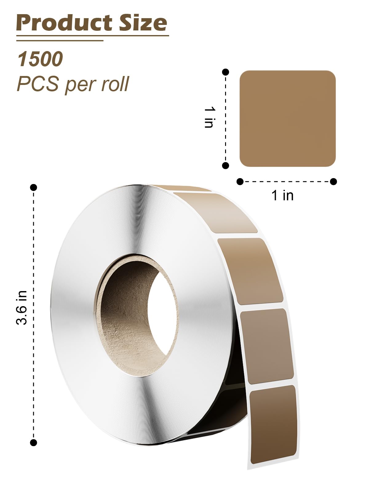 1500 PCS 1-Inch Target Pasters, Self-Adhesive Target Tape for Cardboard & Paper Silhouette Targets, Perfect for USPSA, IPSC, IDPA, and Shooting Practice