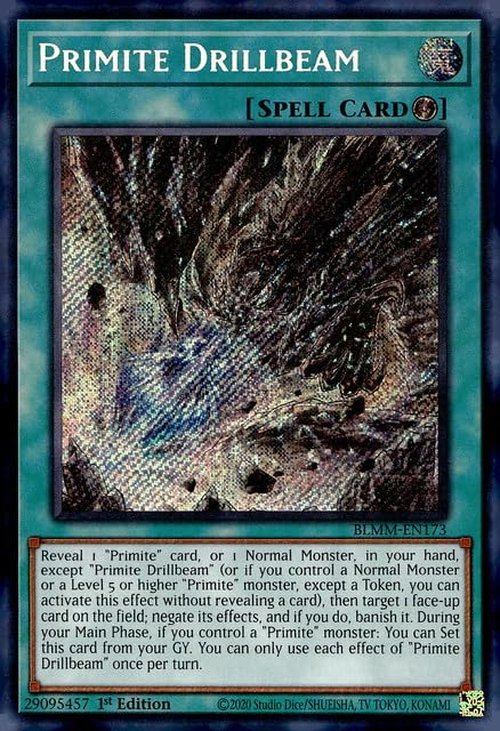 Primite Drillbeam - BLMM-EN173 - Secret Rare - 1st Edition