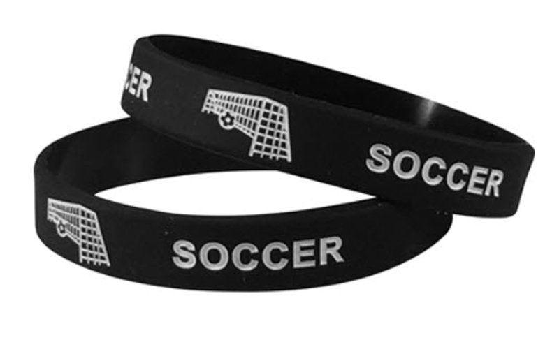 Express Medals 10 Pack of 7 Inch Tall Soccer Trophy Awards Includes Silicone Soccer Wrist Band Awards 10 pk 4106 Boys Girls Trophies Award