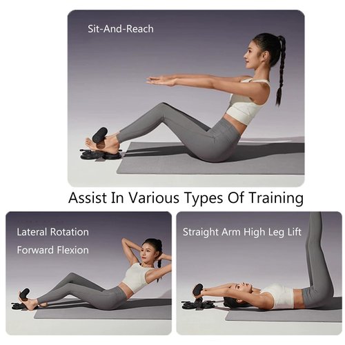 Ab Training Auxiliary Device-Multi-functional Adjustable Ab Trainer 3-Level Sit-Up Assistant with Dual Suction Cups, Ergonomic Low-Impact Core Strengthener for Home/Gym (#2)