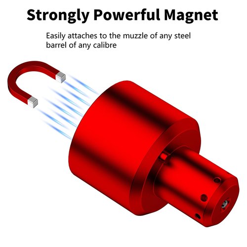 Verpdot Green Laser Bore Sight Kit Laser Boresighter Big Button Switch Multiple Caliber (0.17 to 12GA) with Magnetic Bore Sighter for Hunting and Shooting