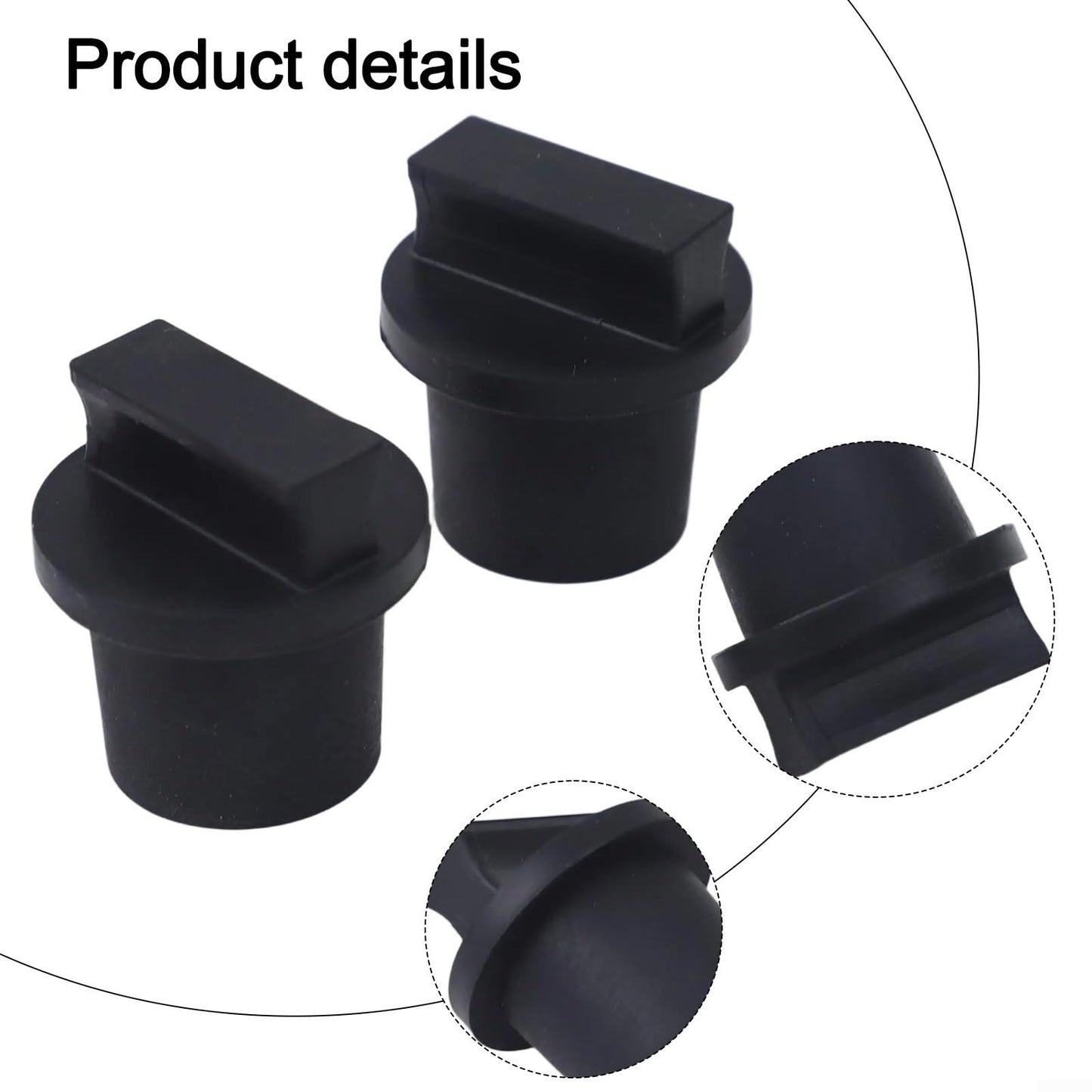 2Pcs Water Rowing Machine Tank Rubber Stopper Sealing Drain with Sealing Ring for Water Resistance Rower Accessory