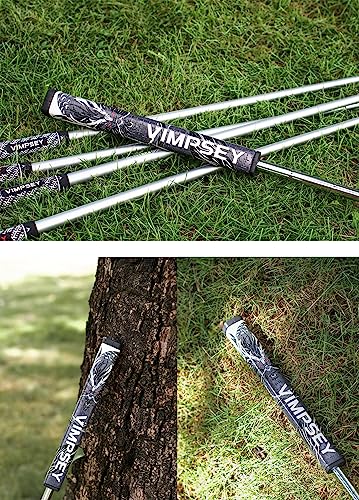 Golf Putter Grip - Black-Grey Pistol 2.0 Polyurethane Parallel Design, Lightweight