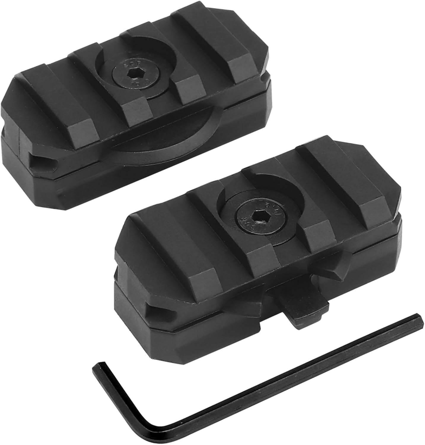 2 Pack Fast Helmet Side Rails Adapter Mount Kit 360 Degrees Rotating Tactical Rail Accessories for ARC 19mm Side Rail