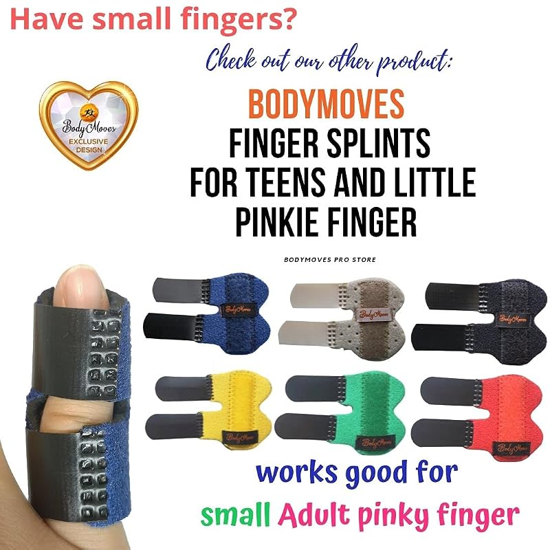 BodyMoves Kids Finger Splints (2 pc) - Yellow Variation
