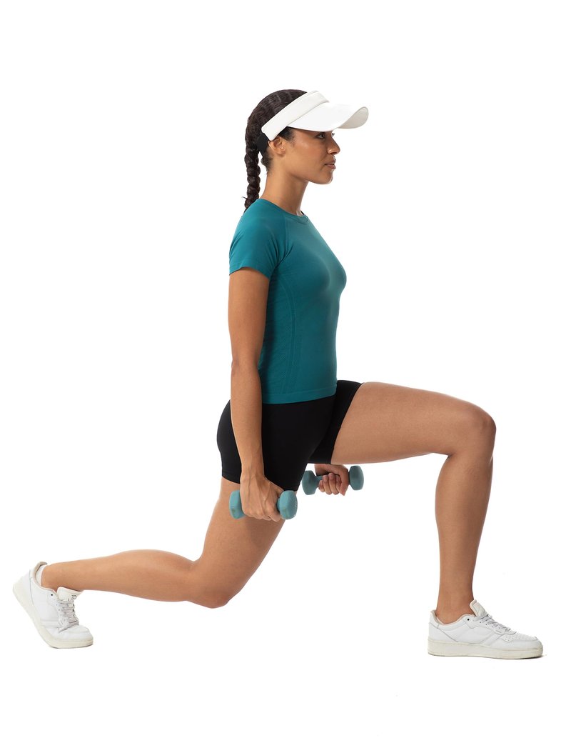 Nyvalle Workout Tops for Women Hip Length Athletic Running Gym Yoga Short Sleeve Shirts Seamless Breathable Crewneck Tees Dark Green