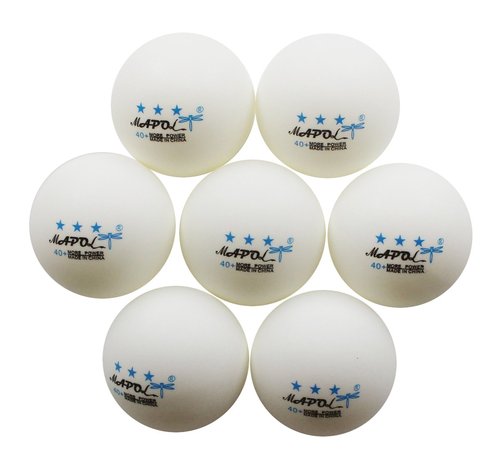 MAPOL 50 White 3-Star Table Tennis Ball Premium Training Ping Pong Balls