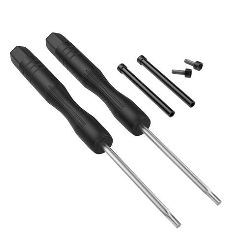 Watch Band Lug Link Pins Fit for Garmin Fenix 7/Fenix 5/Fenix 6 Screw Accessory, 22mm Metal Replacement Screws with Screwdrivers Removal Tool for Garmin instinct/Forerunner 955/ Approach S62 (Black)