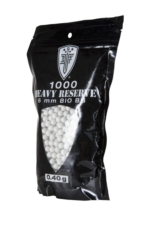 Elite Force Premium Biodegradable 6mm Airsoft BBS Ammo, .40 Gram Milsim Heavy Reserve, 1000 Count, One Size