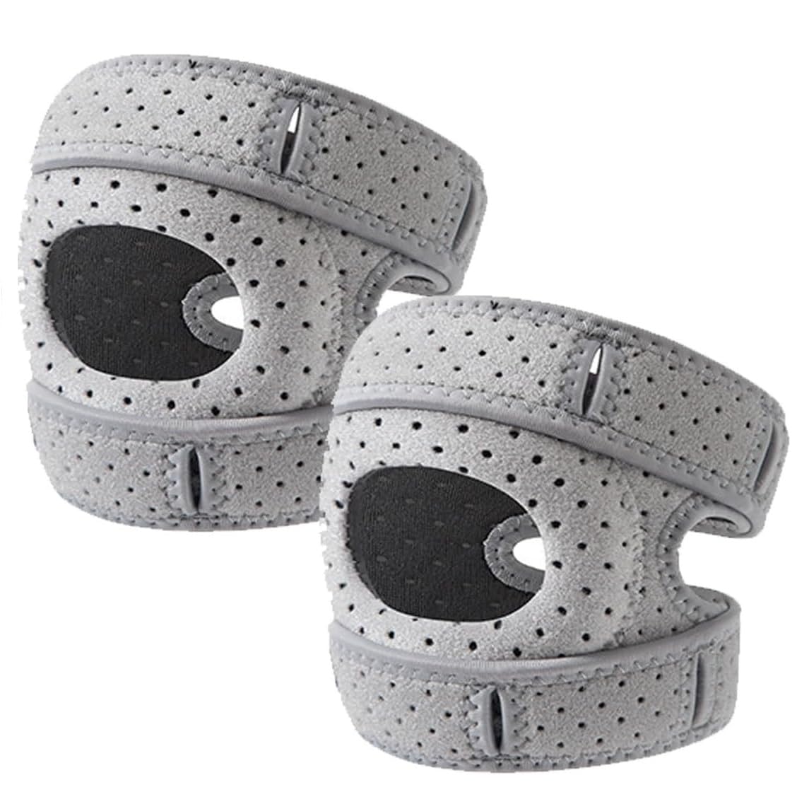 2Pcs Wellknee Knee Brace, Knee Brace for Women Men Adjustable Knees Support, Patellar Pad Realign Knee Joint, Adjustable Tendon Support Sleeve Brace, Knee Support for Running Hiking and Sports (Large)