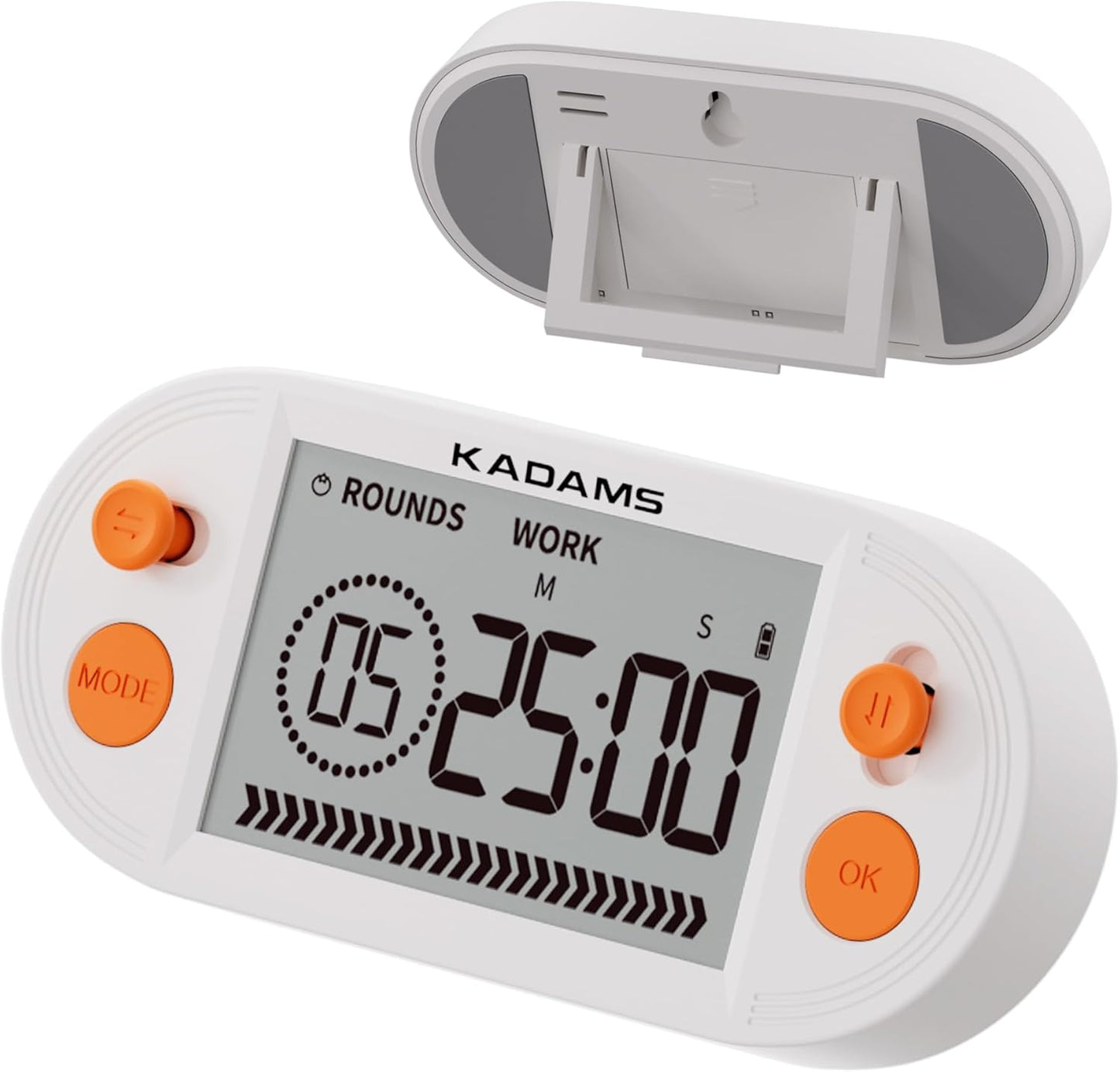KADAMS Pomodoro Timer with Interval Countdown - Study, Gym & Exercise Timer with Magnets Stand (Blue)