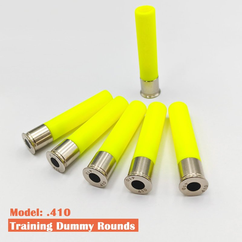 Bayattoo .410 Gauge Safety Practice Rounds Action Trainer Dummy Round Dry Fire Training Snap Cap (6pk)