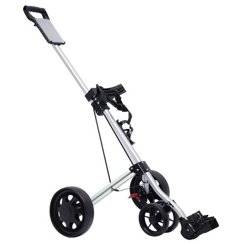 IOUSSJC Golf Push Carp, Golf Push Cart 3 Wheel, Folding Golf Cart for Most Teenagers and Adults As Well As Golf Courses, Gyms, Schools, Adjustable Straps