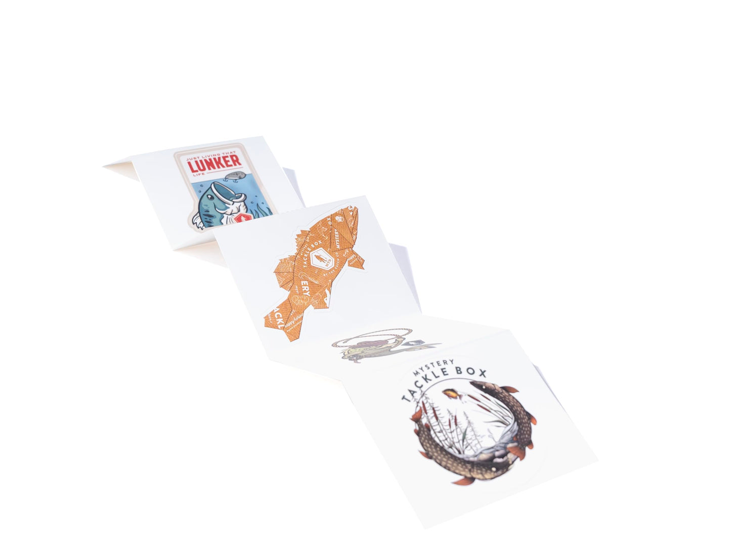 Catch Co Mystery Tackle Box Fish Slaps Decal Kit - 6 Fishing Stickers