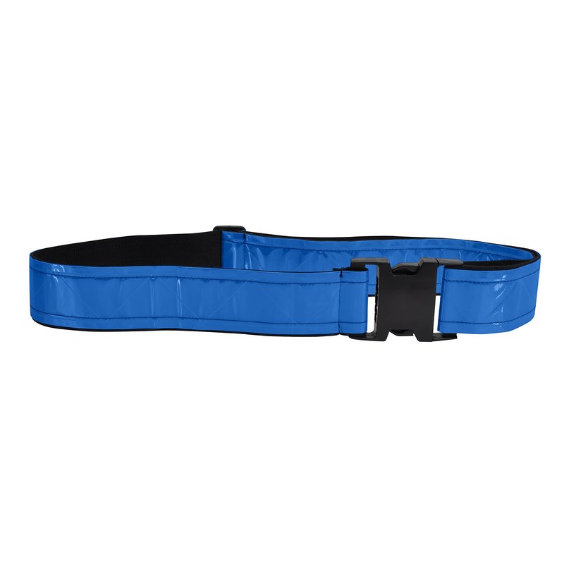 Heavy Duty Reflective Vinyl Belt w/Buckle-Blue