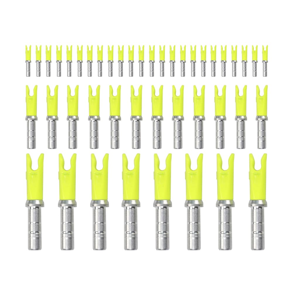 20PCS Archery Arrow Nocks ID 4.2mm/.165" Aluminium Insert Arrow Nock Tail for DIY Hunting Shooting Arrows